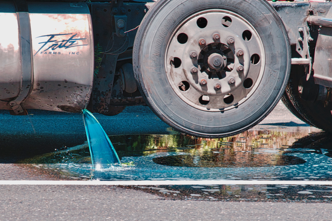 trucks-collide-and-fuel-spill-results-in-hazmat-response-on-spokane